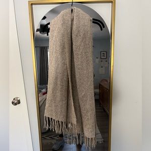 Woven Fringe Blanket Scarf
